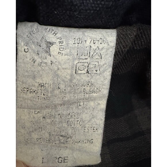 Carhartt Mens VTG CW083 Navy Blue Duck Shoulder Cape Chore Jacket‎ Coat Size L - Picture 5 of 5